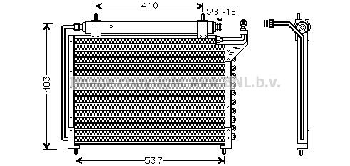 AVA QUALITY COOLING Конденсатор, кондиционер JR5020D